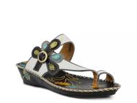 Santorini Wedge Sandal White view