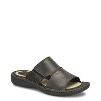 Men's Flores Sandal BLACK LEATHER view