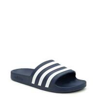 Men's Adilette Aqua Shower Slide Sandal DARK BLUE/CLOUD WHITE/DARK BLUE view