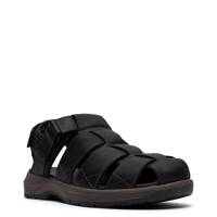 Men's Guideview Cove Fisherman's Sandal BLACK LEATHER view