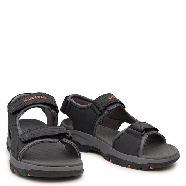 Skechers Tresmen Garo.Black and Grey Sandals Men\'s, Size 10 Relaxed Fit: Tresmen - Garo main image 3