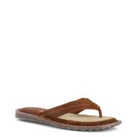 Men's Bermuda Flip Flop Sandal BROWN SUEDE view