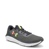 Men's Charged Pursuit 3 Running Shoe GREY/BLACK view
