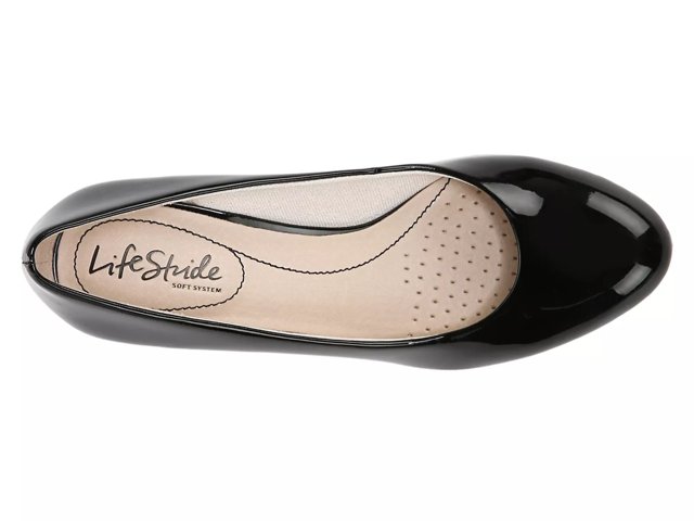 LifeStride Sevyn Pump voor dames, Zwart glad, 35.5 EU