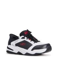 Men's Durham Delvor Slip-In Extra Wide Width Sneaker WHITE/BLACK/RED view