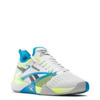 Men's Nano Court Training Shoe WHITE/DIGITAL LIME/AQUA view