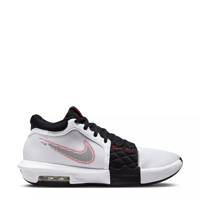 Men's LeBron Witness 8 Basketball Shoe WHITE/BLACK/UNIVERSITY RED view