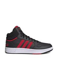 Hoops 3.0 Mid Basketball Sneaker CORE BLACK/BETTER SCARLET/CLOUD WHITE view