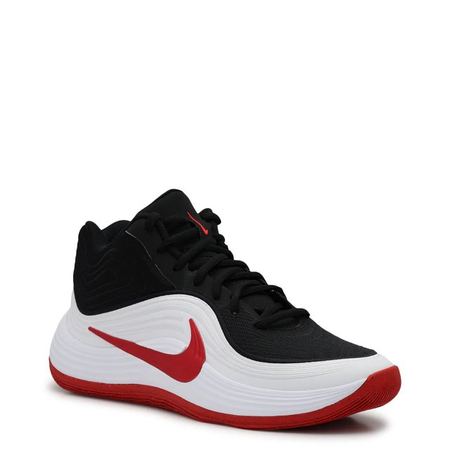 Nike Precision 8 Mid Mens Size 12 Black University Red White Basketball NEW Nike Precision 8 Mid Mens Size 13 Basketball Shoes Black  main image 3