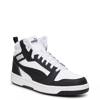 Men's Rebound Mid V6 Basketball Sneaker PUMA BLACK/WHITE view