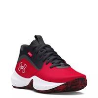 Men's Lockdown 7 Basketball Shoe Red/Black/White view