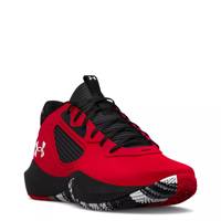Unisex Lockdown 6 Basketball Shoe RED/BLACK/WHITE LEATHER view