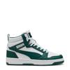 Men's Rebound Mid V6 Basketball Sneaker GREEN/PUMA WHITE view