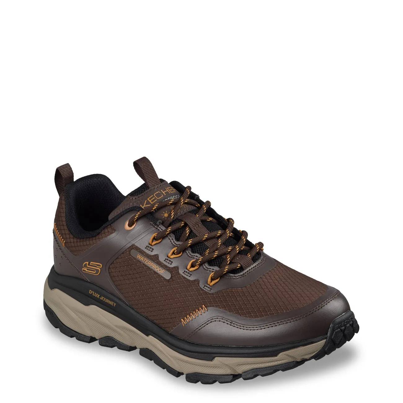 Skechers Mens' D'Lux Journey Relaxed Fit Waterproof Hiking Shoe