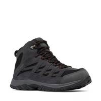 Men's Crestwood Mid Waterproof Hiking Boot-Wide Width BLACK CHARCOAL SUEDE view