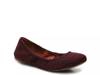 Emmie Ballet Flat Red/Black Wool Fabric view