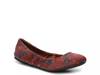 Emmie Ballet Flat Red Paisley Canvas view