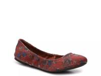 Emmie Ballet Flat Red Paisley Canvas view