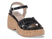 Lucy Wedge Sandal Black view