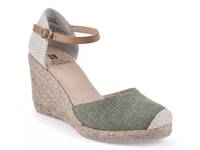 Mamba Espadrille Wedge Sandal Dark Green view