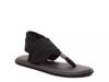 Yoga Sling Flat Sandal Black view