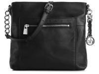 Karlie Leather Crossbody Bag Black view