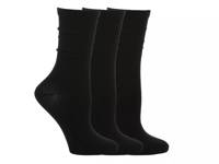 Solid Women's Crew Socks - 3 Pack Black view