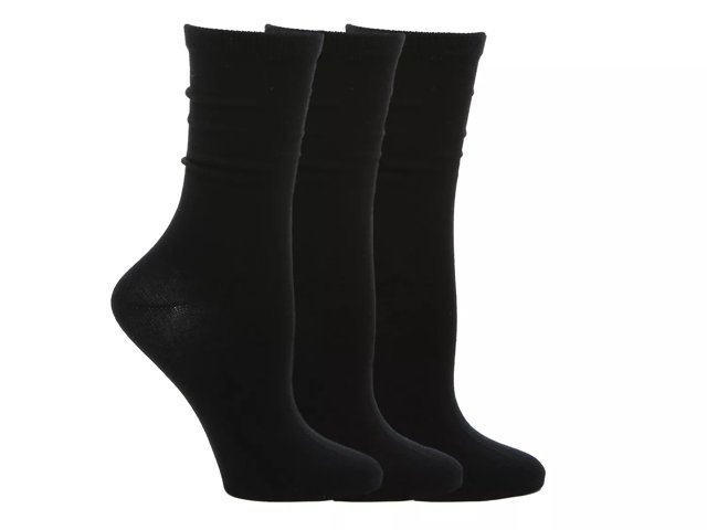 Solid Women's Crew Socks - 3 Pack