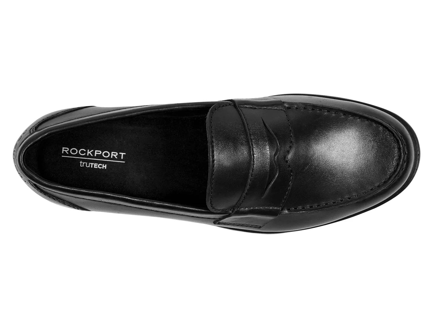 Rockport Dynamic Suspension System Mens Black Leather Loafers 13M Rockport Classic Penny Loafer - Free Shipping | DSW main image 3