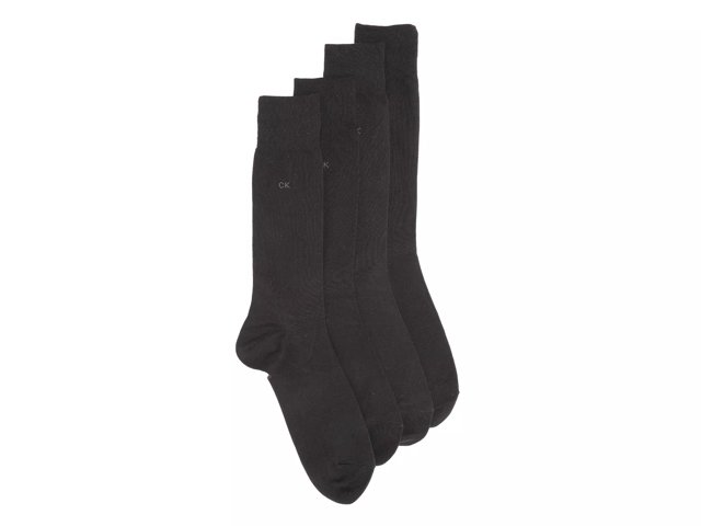 Solid Men's Crew Socks - 4 Pack