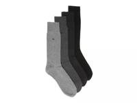 Solid Men's Crew Socks - 4 Pack Grey/Black/Charcoal view