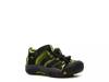 Newport H2 Sandal - Kids' Black/Neon Green view