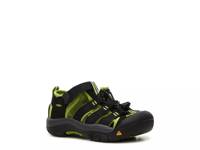 Newport H2 Sandal - Kids' Black/Neon Green view