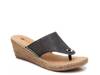 Beachball Espadrille Wedge Sandal Black/Silver Metallic view