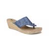 Beachball Espadrille Wedge Sandal Navy Metallic view