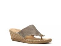 Beachball Espadrille Wedge Sandal Gold Metallic view
