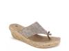 Beachball Espadrille Wedge Sandal Gold Glitter view