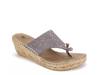 Beachball Espadrille Wedge Sandal Mauve Metallic view