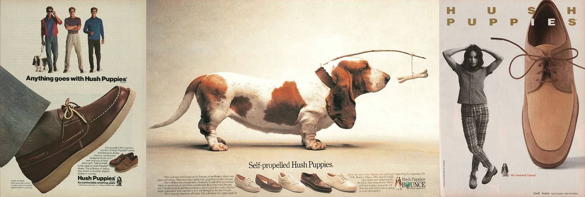 Vintage Hush Puppies print advertisements