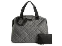 Quilted Weekender Bag Grey view