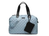Quilted Weekender Bag Light Blue view
