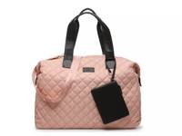 Quilted Weekender Bag Light Pink view