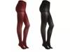 Classic Women's Tights - 2 Pack Black/Burgundy view