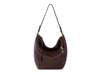 Sequoia Leather Hobo Bag Mahogany Brown view