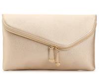 Stella Clutch Gold Metallic Faux Leather view