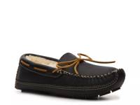 Sheepskin Lined Moose Slipper - Men's Black/Tan view