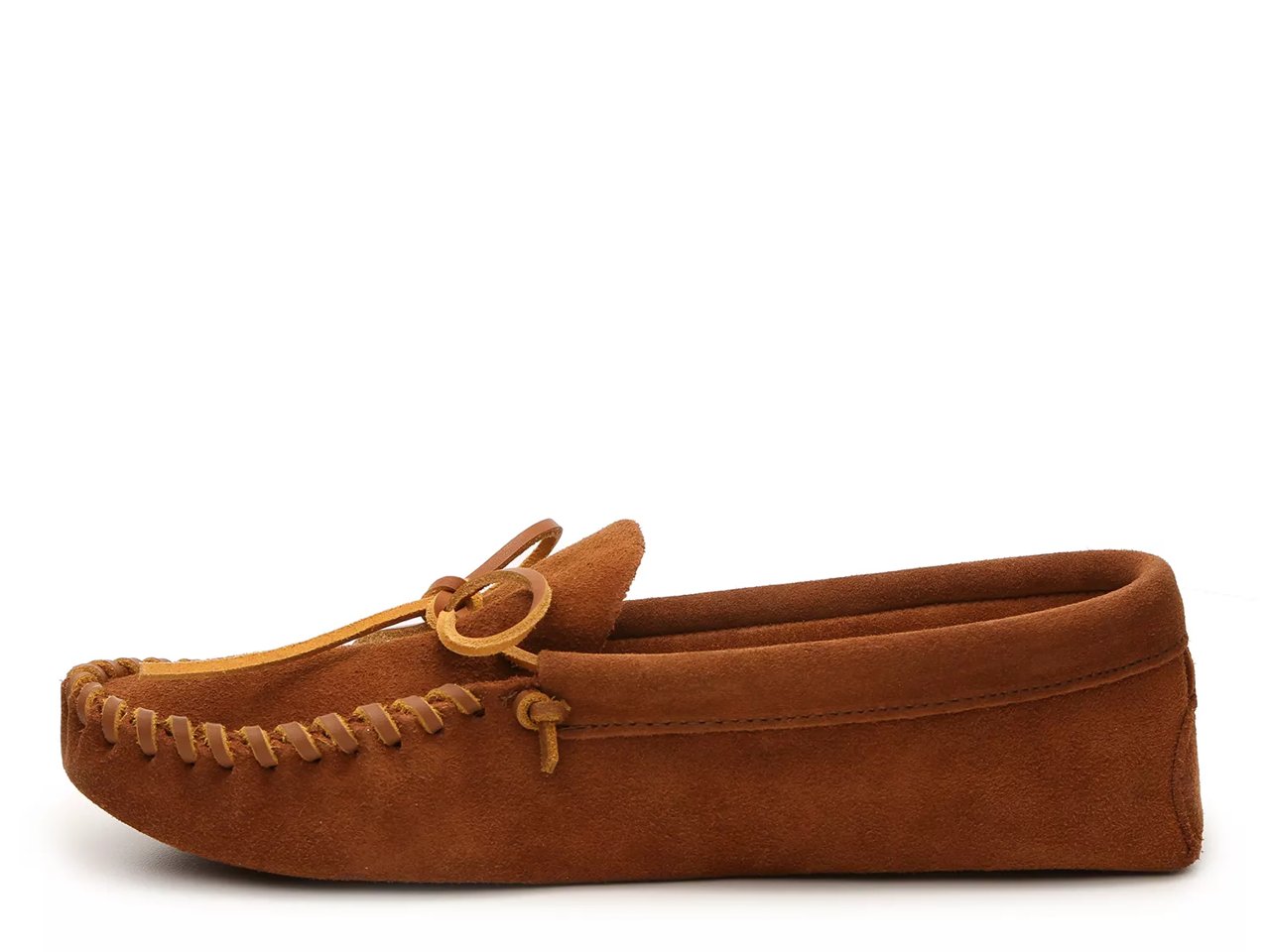 Leather Laced Softsole Slipper - Men's