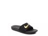 Kawa Slide Sandal - Kids' Gold Metallic/Black view