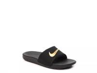Kawa Slide Sandal - Kids' Gold Metallic/Black view