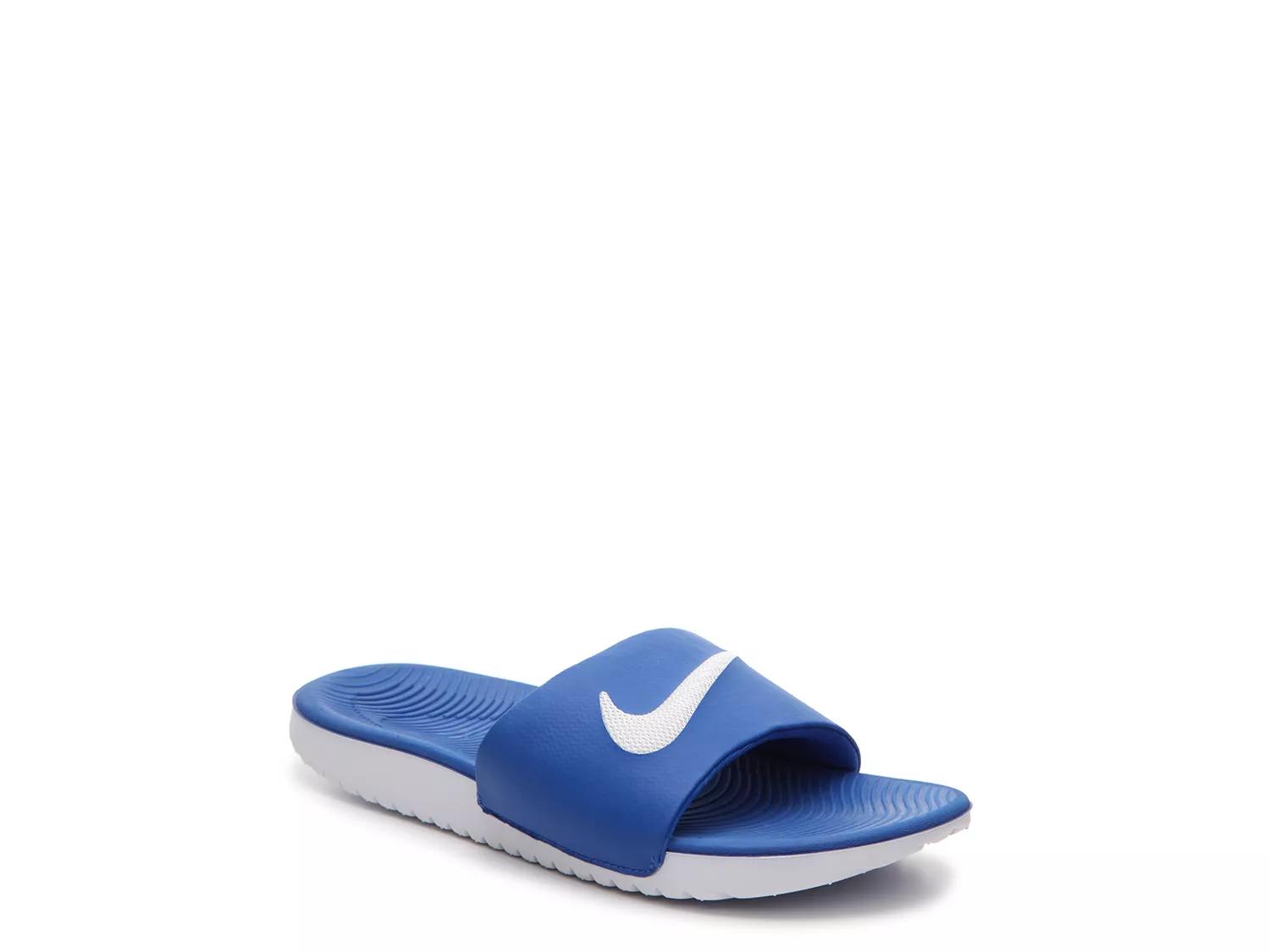 Nike Kawa Slide Sandal Kids' | Boy's | Blue | Size 11 Youth | Sandals | Athletic